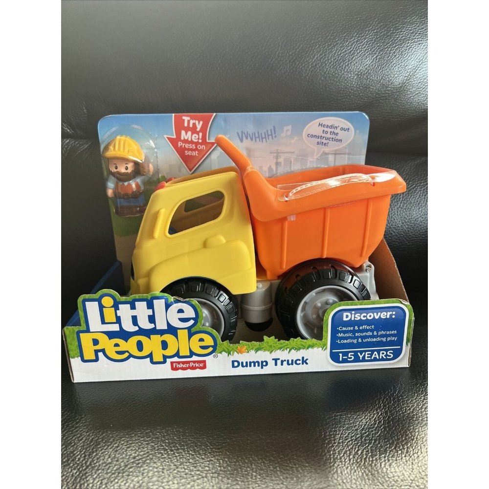 Fisher-Price Little People Dump Truck Discover Cause & Effect Age 1 To 5 Years